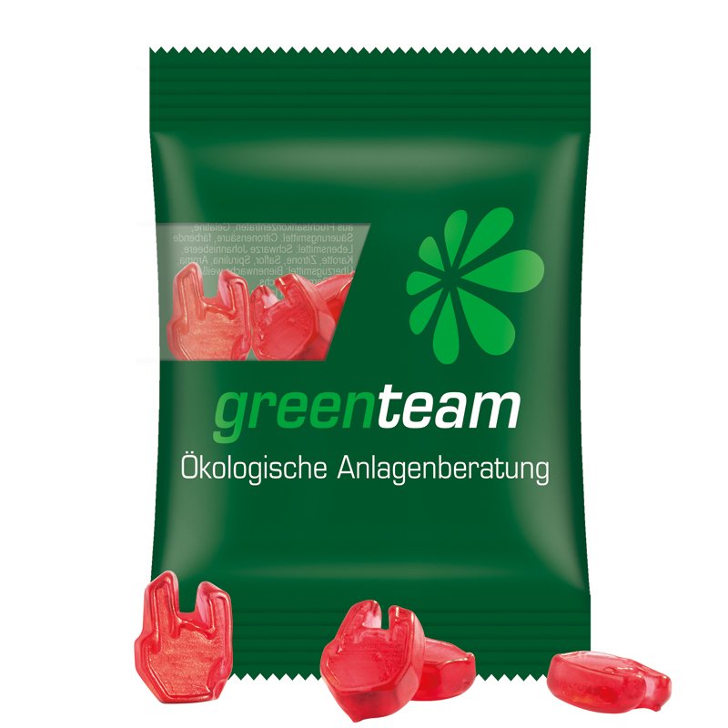Trolli fruitgom op maat in composteerbaar transparant zakje 15 gram