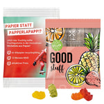 Reclamezakje met Trolli vegan gummibeertjes en een eigen ontwerp