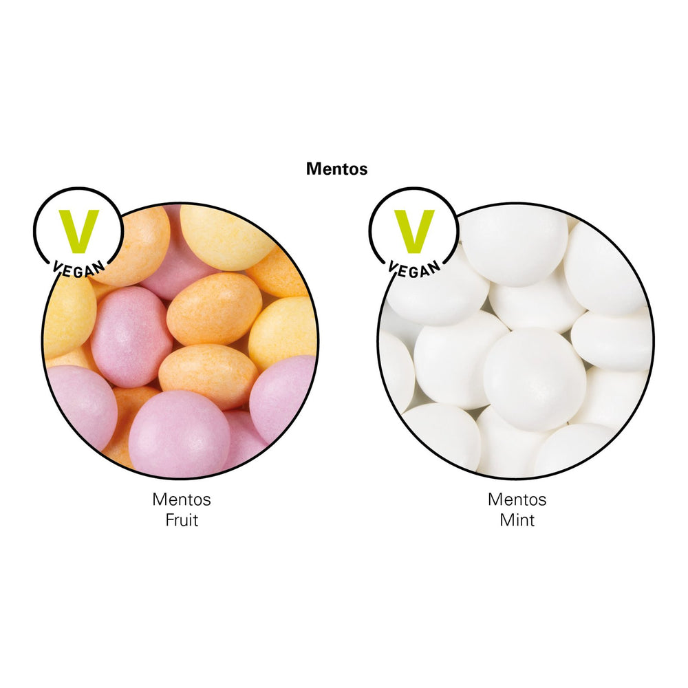 Mini-zakje met Mentos, fruit, wit PaperPlus