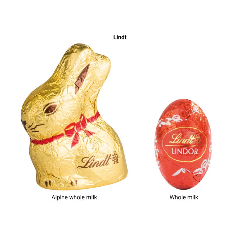 Inhoud: Lindt haasje en 2 LINDOR-eitjes