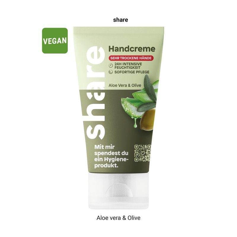 Inhoud: share handcrème aloë vera en olijf
