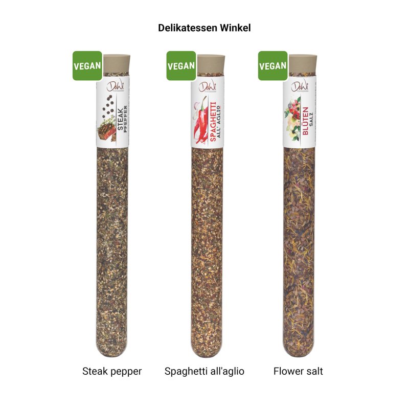 Kruidenbuisje in vensterdoosje met eigen ontwerp: Flower salt