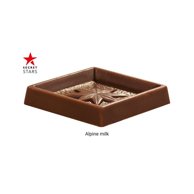 Inhoud: Alpenmelkchocolade in glassinepapier