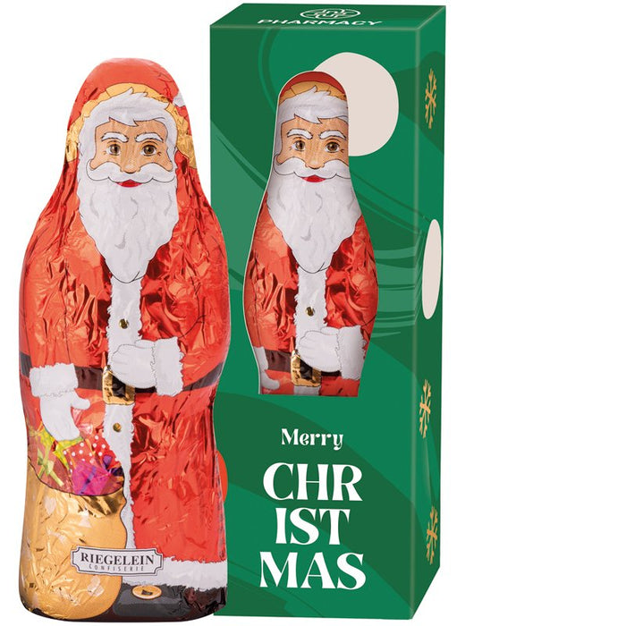 Riegelein Kerstman 25 gram in doosje met logo en eigen ontwerp