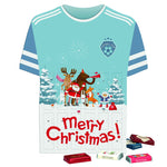 Adventskalender in de vorm van een shirt met een eigen ontwerp op de wikkel