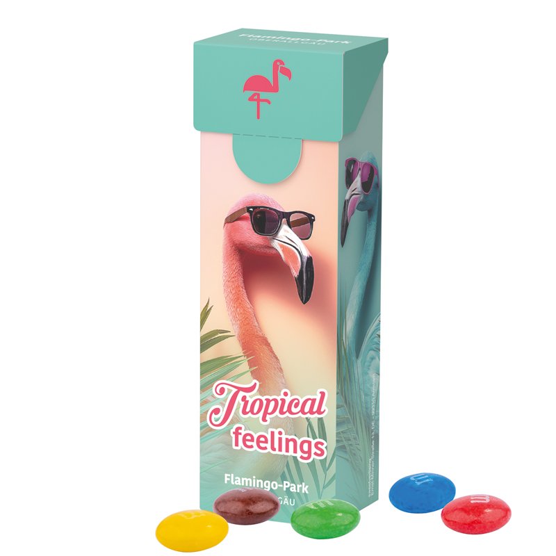 Slimbox met M&M's chocolade, eigen ontwerp