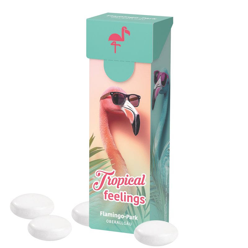 Slimbox met Mentos kauwsnoep mint, eigen ontwerp