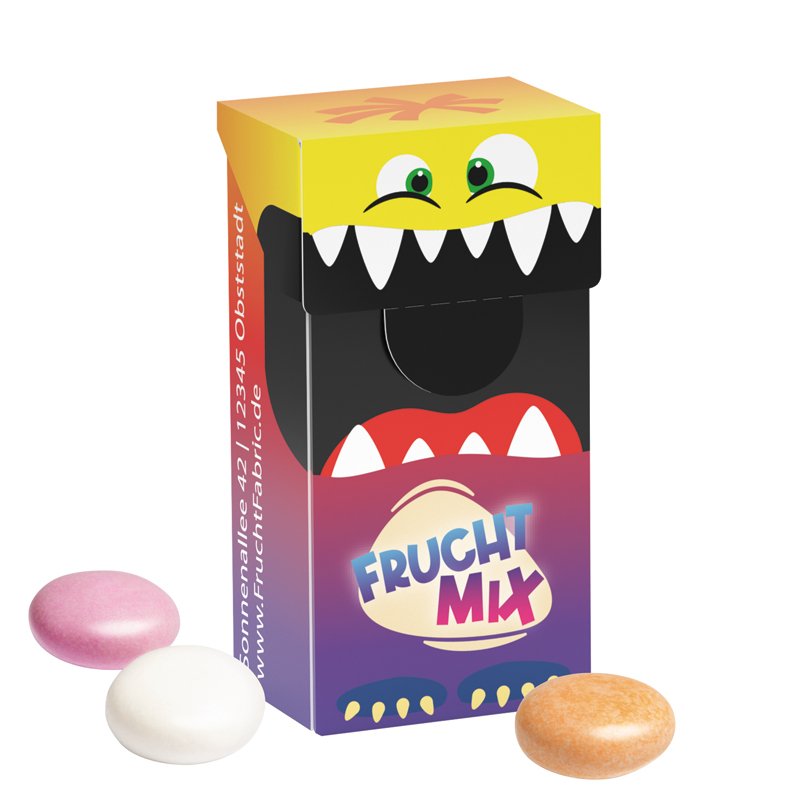 Mini slimbox met Mentos kauwsnoep fruit