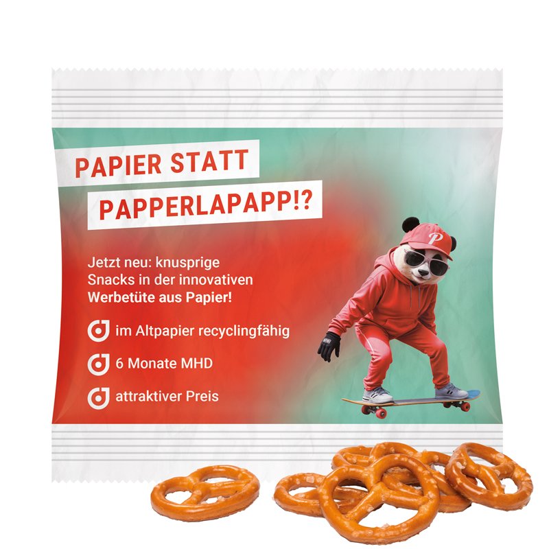 Snackzakje midi, minipretzels, PaperPlus Pro
