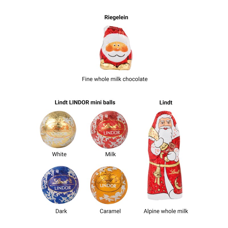 Inhoud: Riegelein Kerstmannetjes
