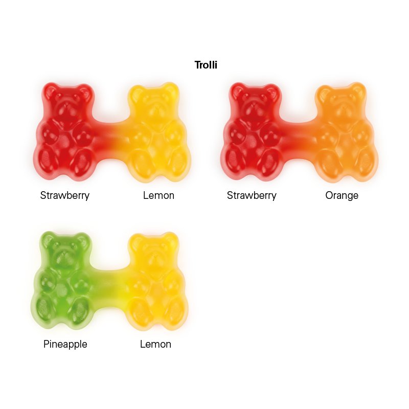 Inhoud: Trolli teamgummibeertjes