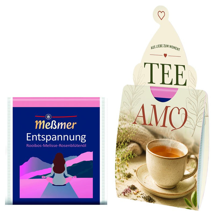 Theebriefje met Meßmer-thee en eigen ontwerp