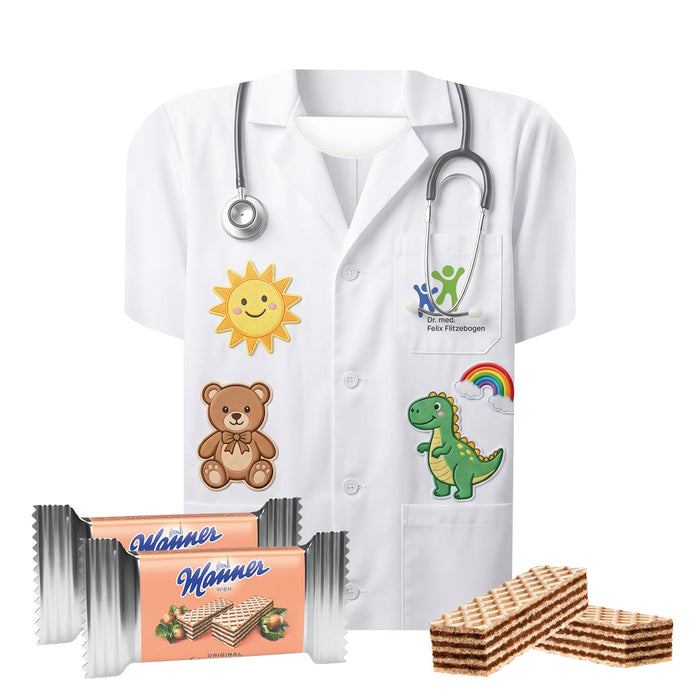 Shirtdoosje S met fruitgom of wafels en eigen ontwerp