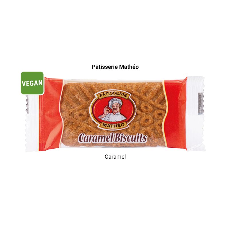 Inhoud: Karamelkoekje Pâtisserie Mathéo