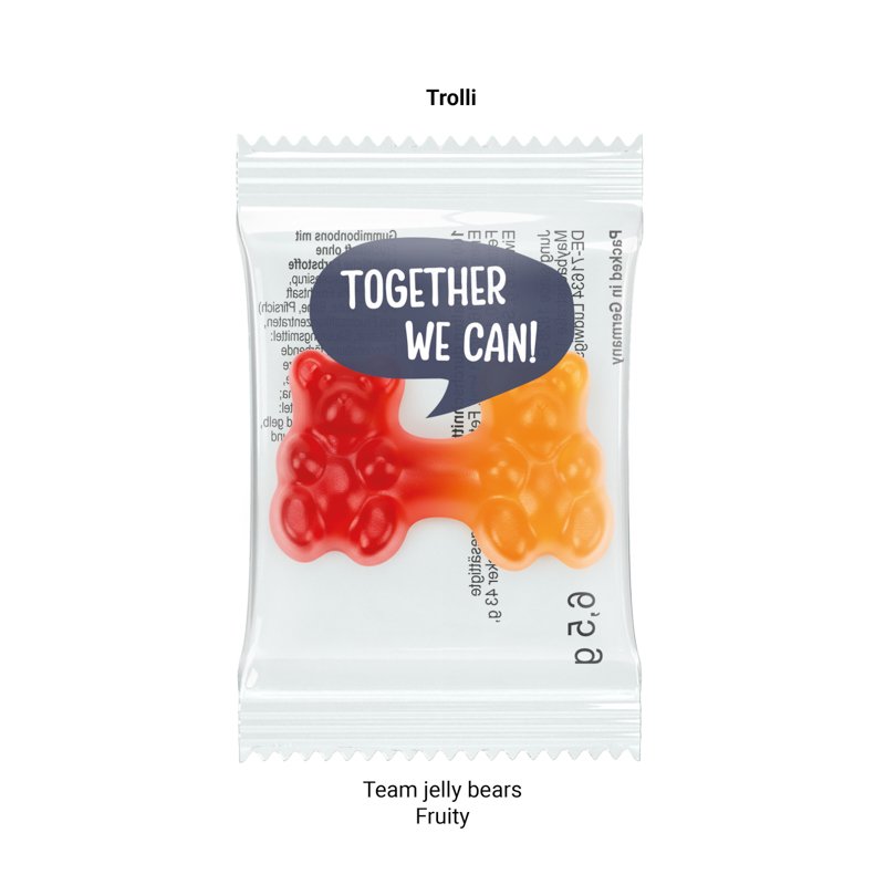 Inhoud: Trolli team gummibeertjes