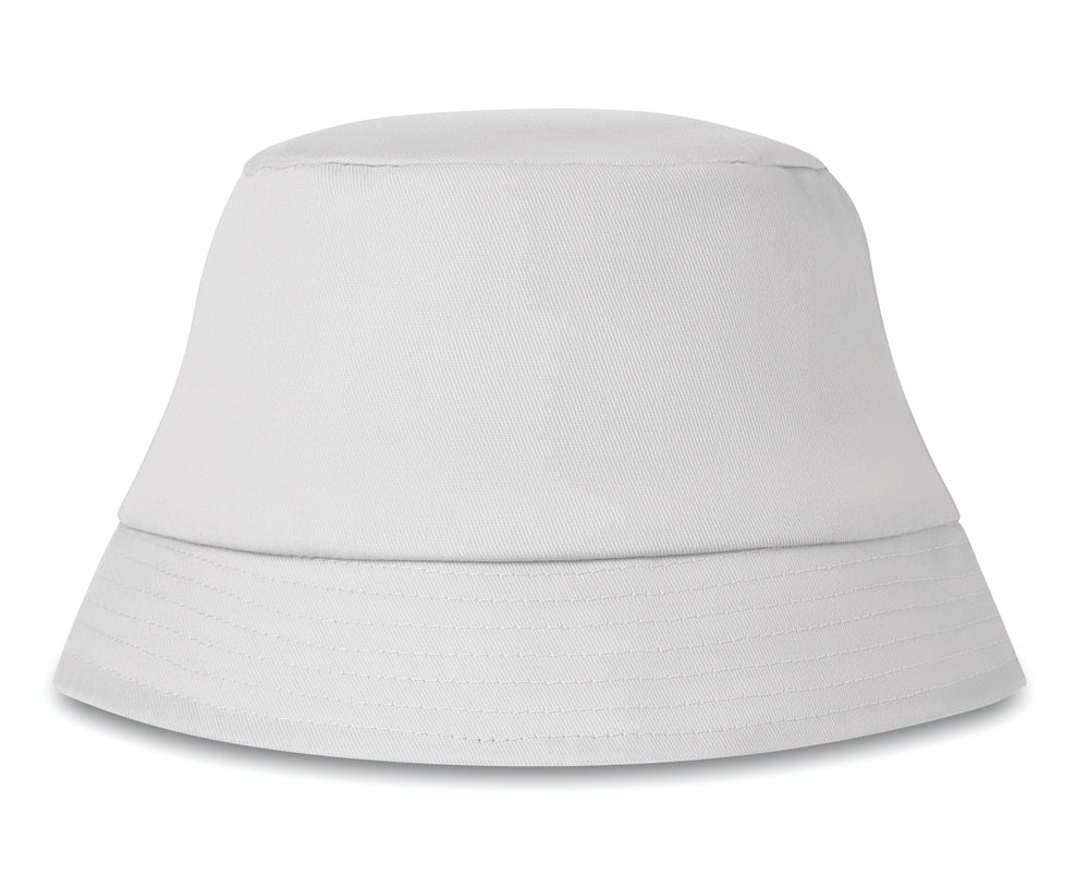 Zonne-vissershoed katoen 160 g Bilgola in wit