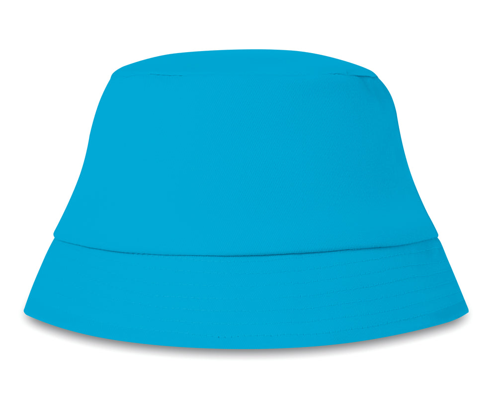 Zonne-vissershoed katoen 160 g Bilgola in turquoise