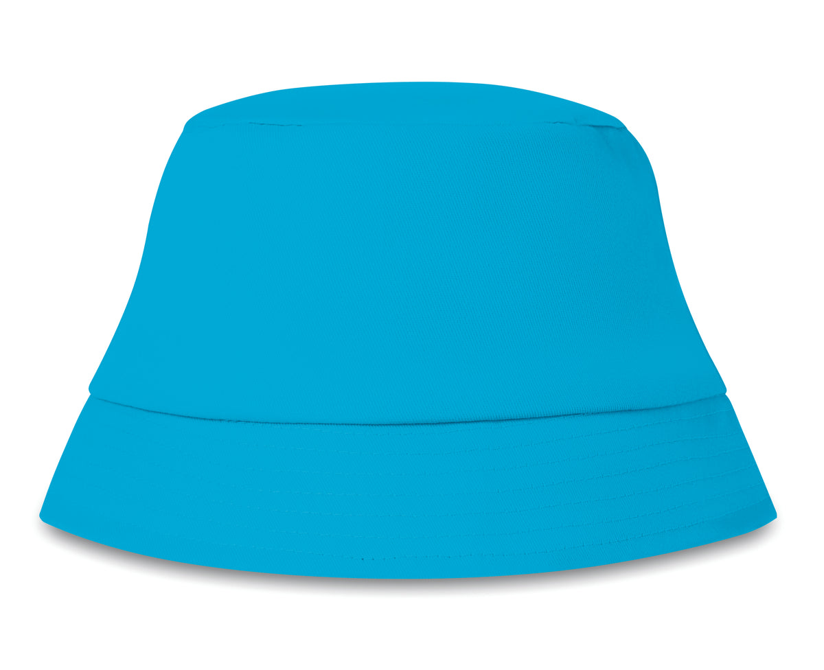 Zonne-vissershoed katoen 160 g Bilgola in turquoise