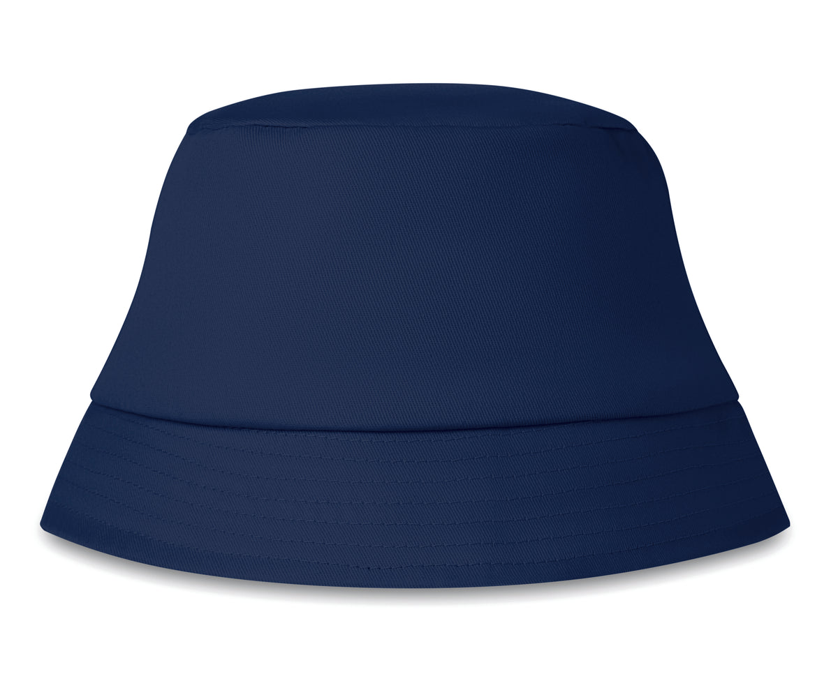Zonne-vissershoed katoen 160 g Bilgola in marineblauw