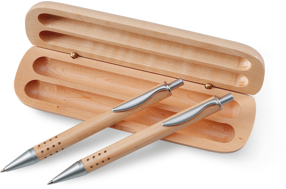 Luxe houten schrijfset Demoin in hout