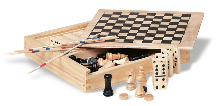 4 Spelletjes in houten doos bedrukken – Trikes