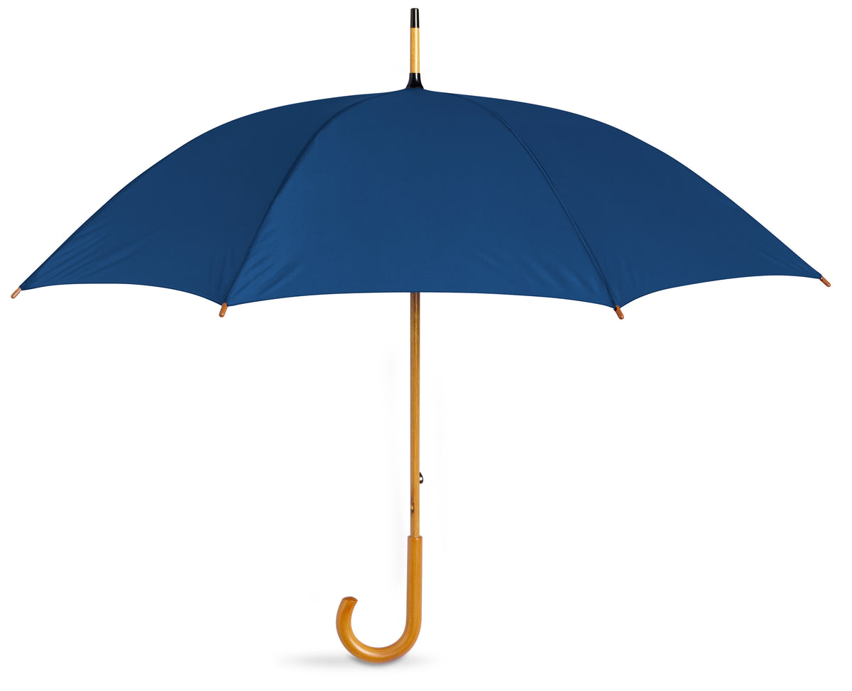 Paraplu met houten handvat Cala in blauw