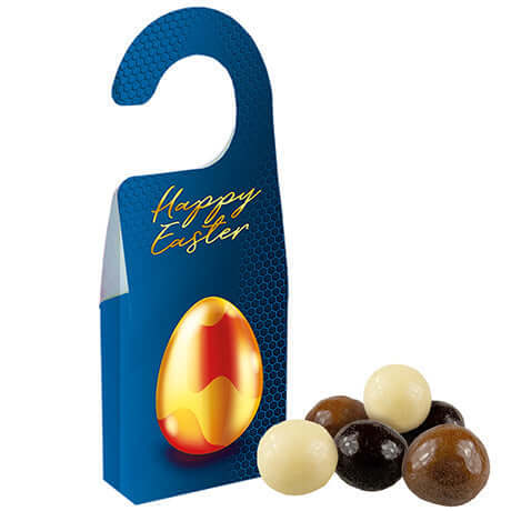 Knusperkugeln-Mix, ca. 12g, Türhänger Box bedrukken – promotionele snack