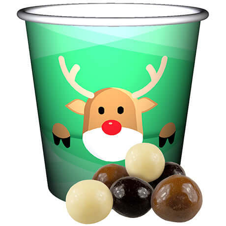 Knusperkugeln-Mix, ca. 30g, Snackbecher Mini bedrukken – promotionele snack