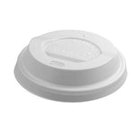 Verpackung, ca. 1g, Kompostierbare Deckel für Becher weiß 80mm bedrukken – promotionele snack