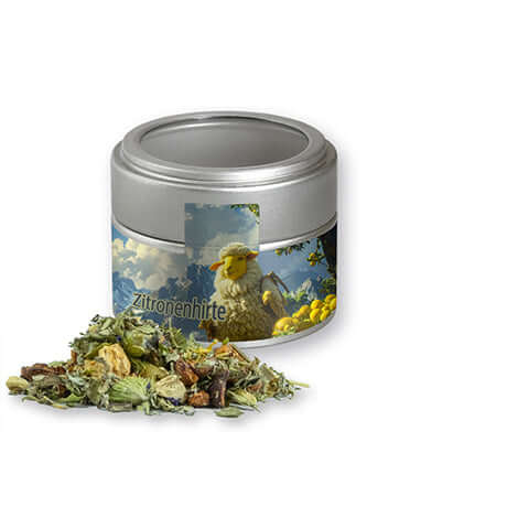 Zilveren vensterblikje met kruidenthee bergthee en citrus (20 gram)
