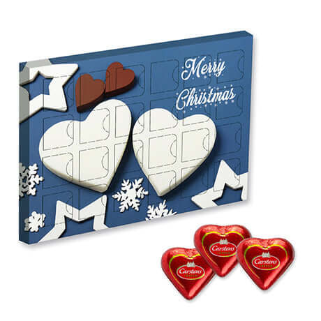 Lübecker marsepeinhartjes (300 gram) in adventskalender