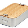 CP SA 10 RVS Lunchbox "Junglepicknick" – duurzame lunchbox met bamboe deksel