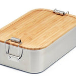 CP SA 10 RVS Lunchbox "Junglepicknick" – duurzame lunchbox met bamboe deksel