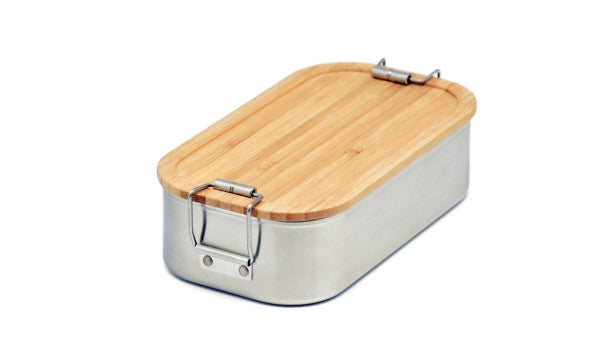 CP BA C5  RVS lunchbox met bamboe deksel 700 ml – compact en veelzijdig