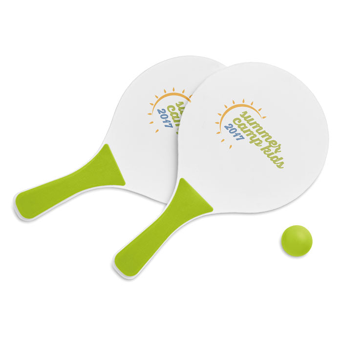 Stand tennisset, small Mini Match met een bedrukking als voorbeeld