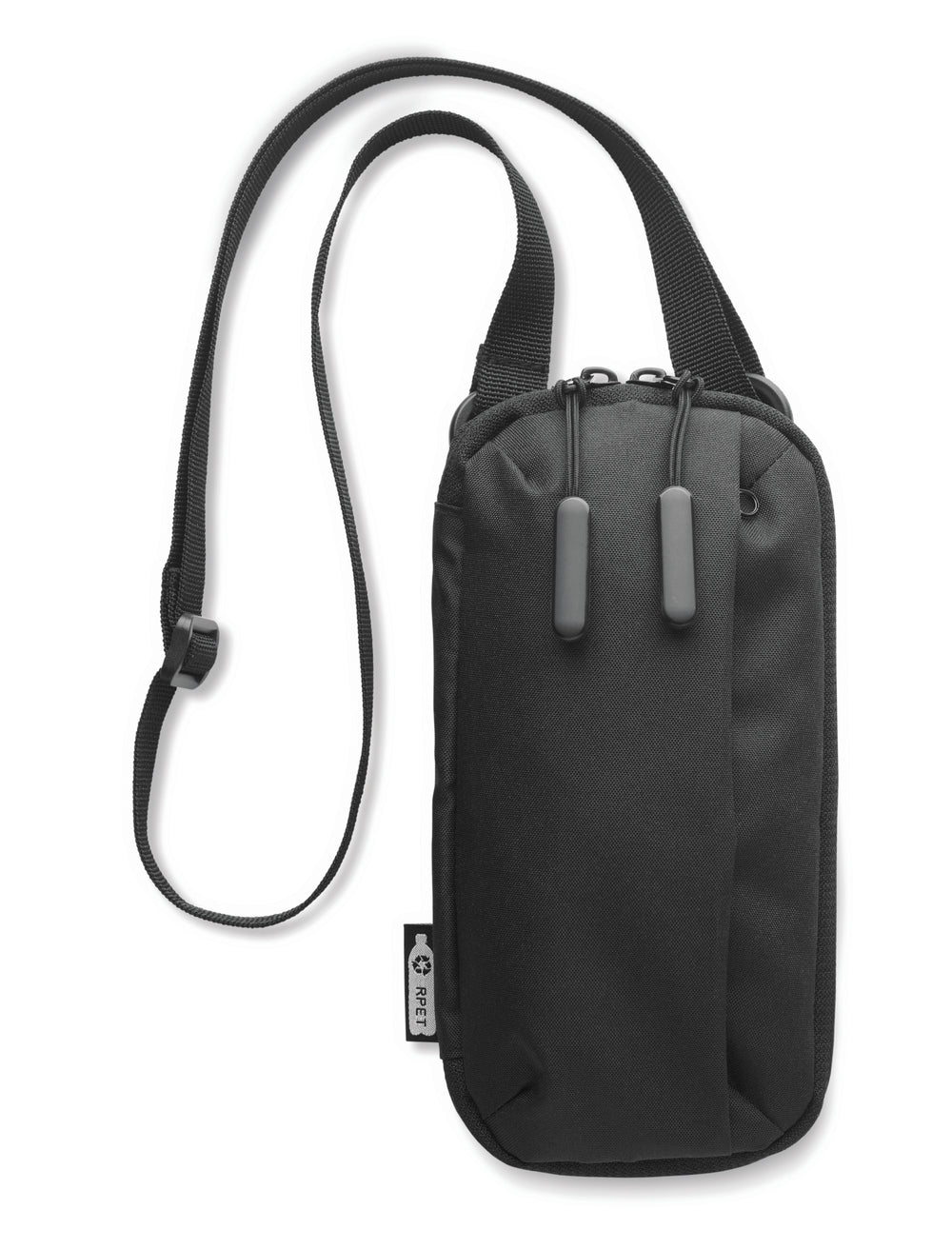 Cross body smartphone tas Valley Wallet in zwart