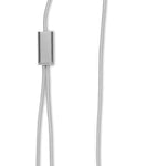 2 in 1 lange oplaadkabel Cablong in zilver
