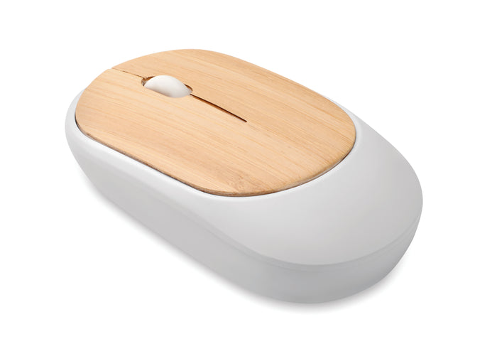 Bamboe draadloze muis bedrukken – Curvy Bam
