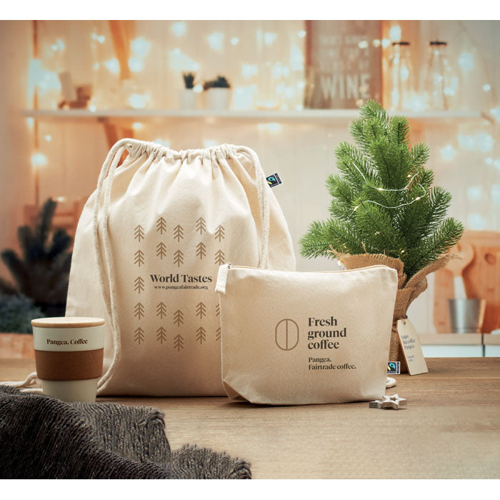 Fairtrade toilettas 180 g/m² Osole Cos met een bedrukking als voorbeeld