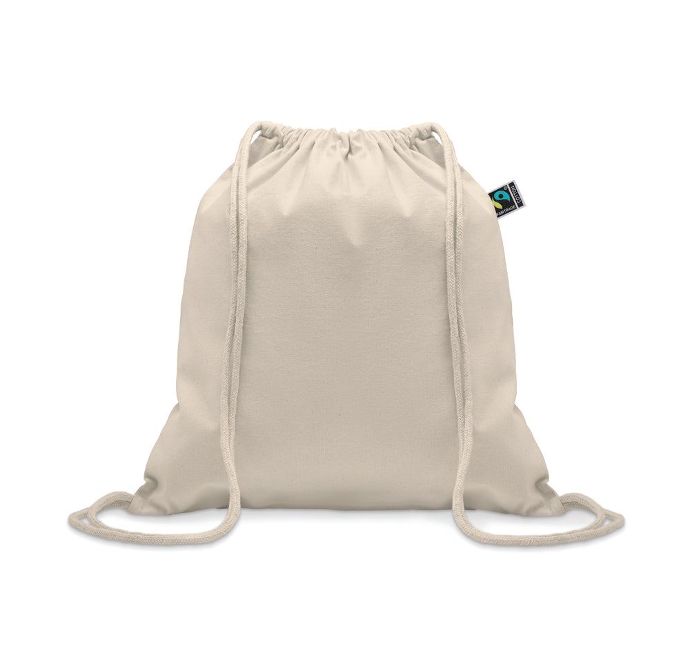 Fairtrade rugzakje met koord Osole Draw in beige