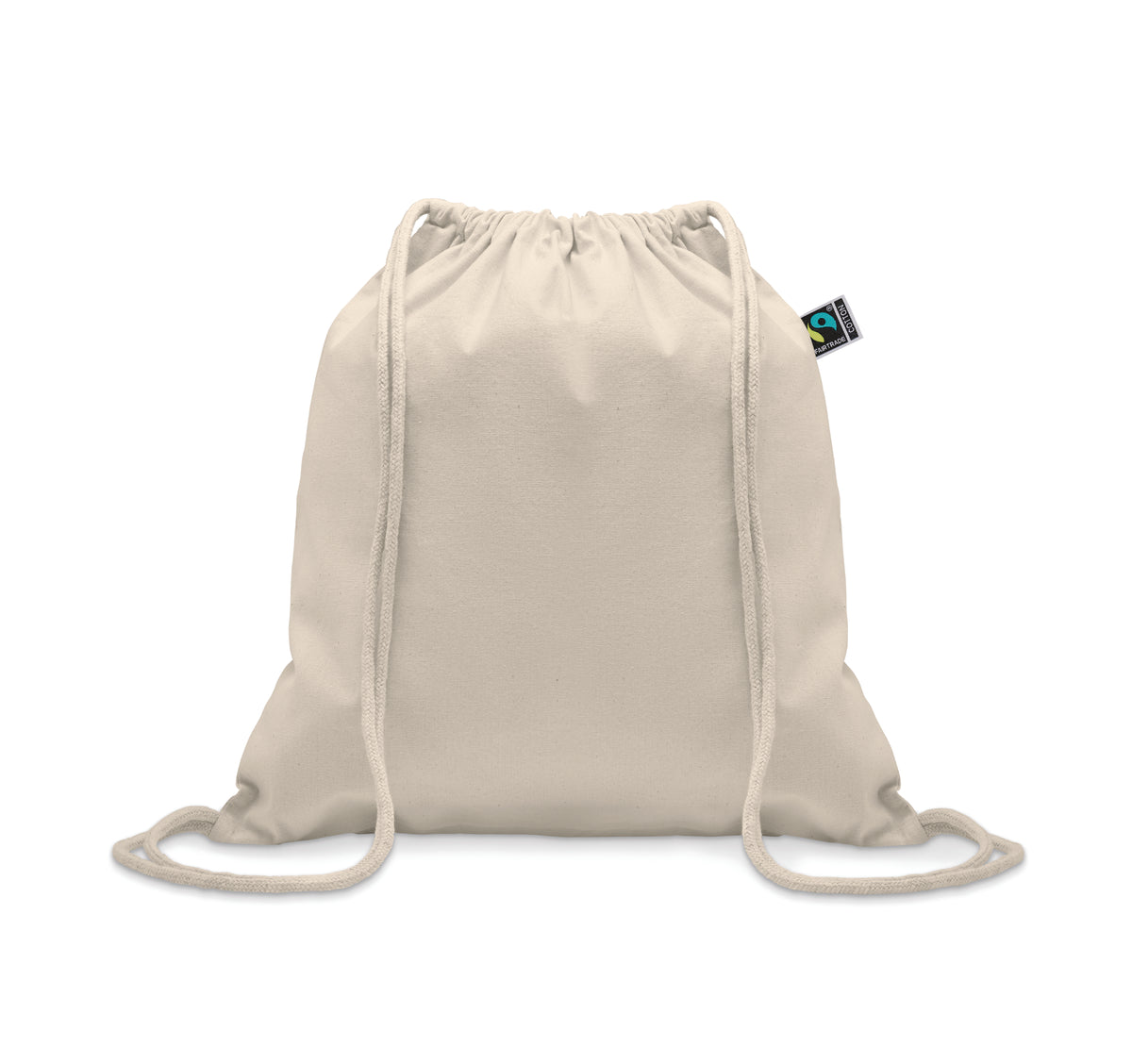 Fairtrade rugzakje met koord Osole Draw in beige