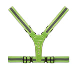 Reflecterende riem met LED Roundvisible in neon groen