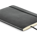 A5 gerecycled notitieboek Breta in zwart