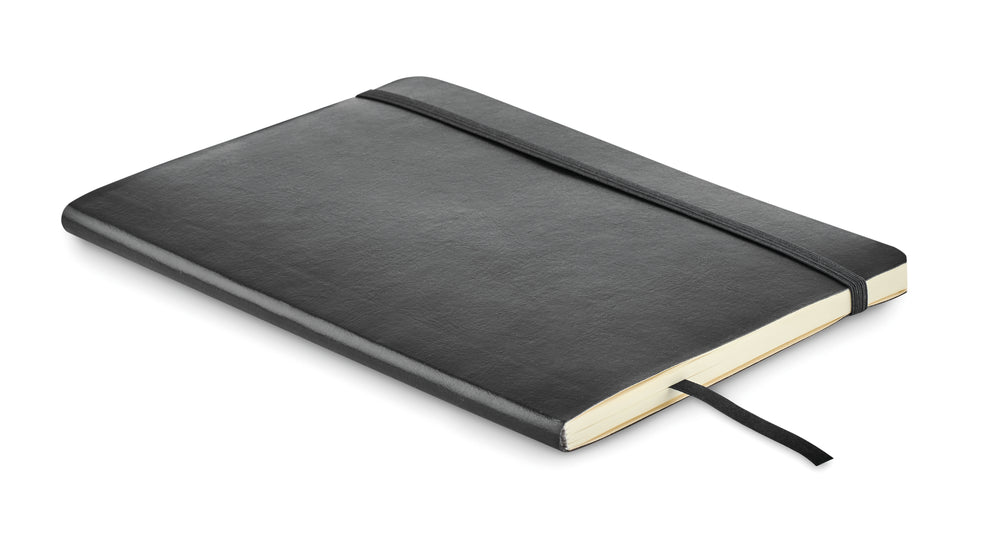 A5 gerecycled notitieboek Breta in zwart
