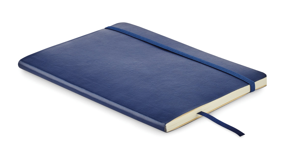 A5 gerecycled notitieboek Breta in blauw