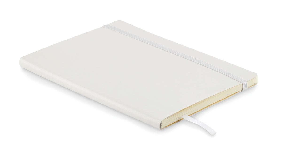 A5 gerecycled notitieboek Breta in wit