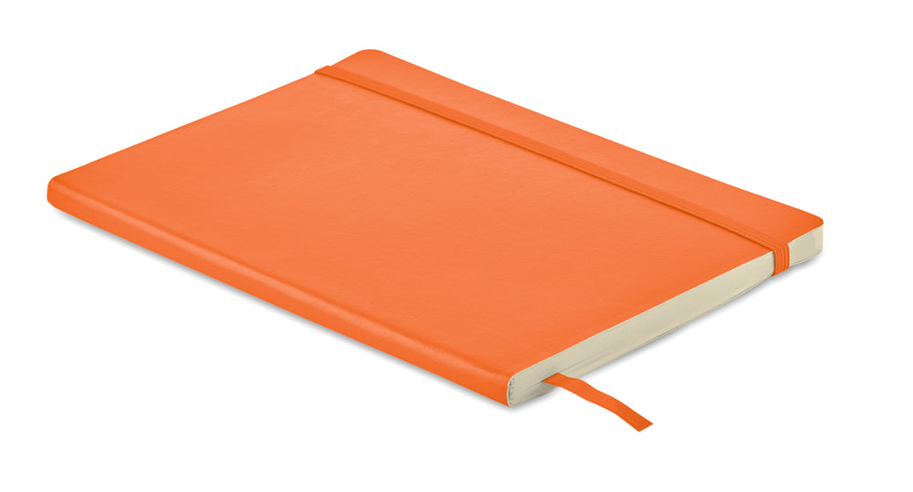 A5 gerecycled notitieboek Breta in oranje