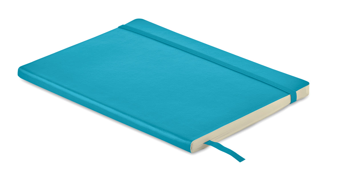 A5 gerecycled notitieboek Breta in turquoise