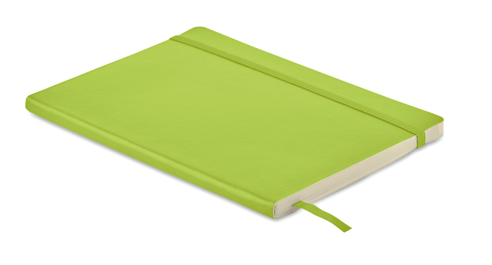 A5 gerecycled notitieboek Breta in limoen