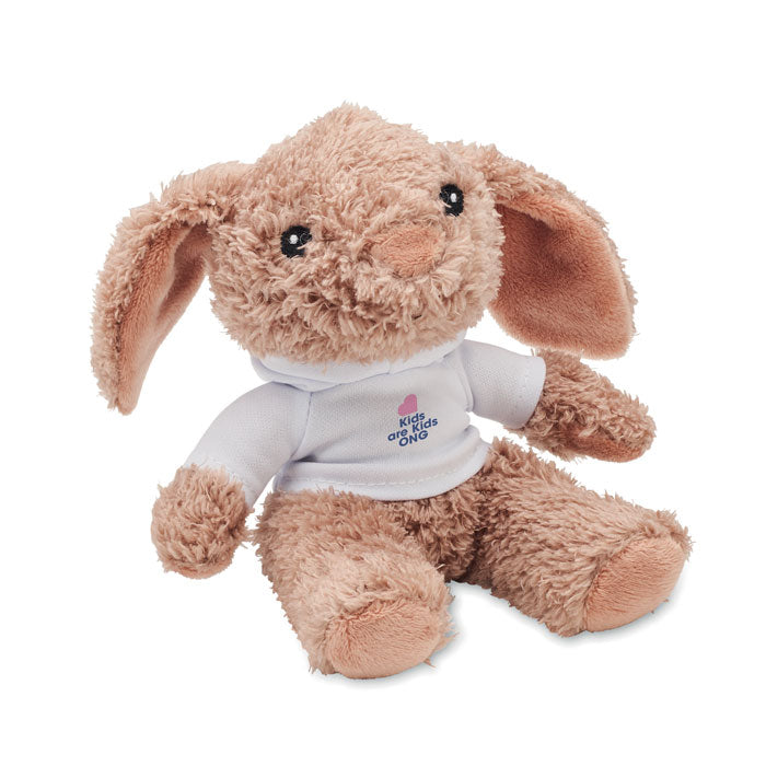 Pluchen konijn Bunny met een bedrukking als voorbeeld